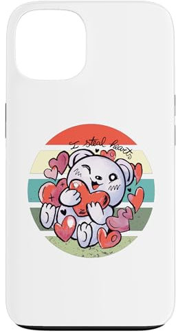 iPhone 13 Teddy bears hearts love adorable cartoon cute playful cheers Case