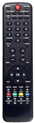 HTR-D06A Telecomando di ricambio per Haier TV LE22Z6 LE24C600 LE24Z6 LET22T1000HF LET24T1000HF LET26T1000HF LET32D10HF LET32T1000HFM LET39Z18HHF F LET42 D10HF LET42T1000HF LET46Z18HF LEY19T1000HF