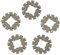Joskeijky 5 Stück Adapter für Oszillierende Sägeblätter, Kreissägeblätter, Star Lock Adapter, Universal-Schnellspannadapter, OIS Adapter