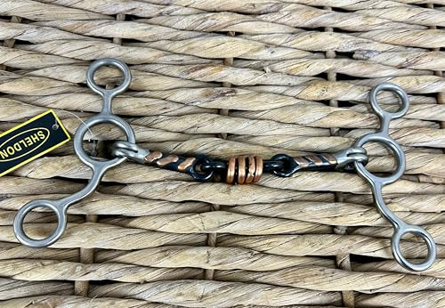 Tom Thumb Gag Bit - Sweet Iron with Copper Rollers - 4 1/2-6” 14cm/5 1/2”