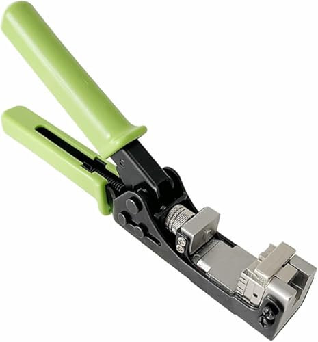 Herramienta de perforación Keystone Jack de 180 grados (solo compatible con conectores específicos AMP 110 Series de 8 posiciones), adaptador CAT5/5e y CAT6/6A, crimpadora de terminación rápida,