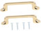 iplusmile 2st Schrankgriff Griffe Zweifarbige Schrankknöpfe Schiene Schrauben Mülleimer Rattan Einstellbar Schlüsselschrank Schrankbeschläge Haken Handtuchhalter Magnete Golden Zinklegierung