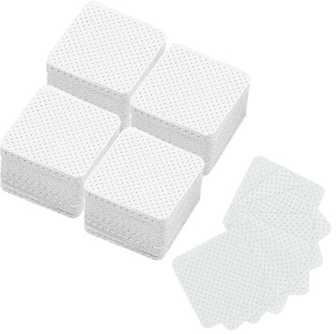 300 Pcs Lint Free Wipes For Nails, Nail Wipe Pads, Lint Free Art UV Gel Polish Absorbent Remover Wipes for Diy Nail, Nail Varnish Remover Pads Polish Pads(White)