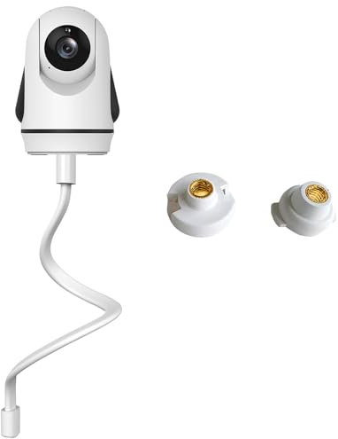 Support Flexible pour Moniteur pour bébé Compatible avec Le Moniteur pour bébé HelloBaby HB65/HB6550/HB6558/HB66/HB248,ANMEATE SM935E/SM650,Support à Clip pour babyphone, Aucun Outil requis