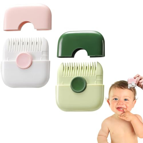 Coupe Fourche Cheveux,2 en 1Tondeuse À Frange,2PCS Tondeuse à Cheveux Fourchus,Tondeuse à Cheveux 2 en 1,Manual Hair Trimmer Comb,Peigne Design Double Face pour Couper et Coiffer les Cheveux Fins