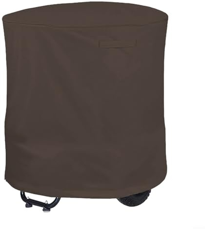 Robuste Wasserdichte Abdeckung für Holzhäcksler und Schredder Schutz vor UV-Strahlen, Schmutz, Staub Passend für Elektrische Laubmulcher bis 85x110cm(coffee)