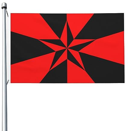 Bandera Socialista Libertaria Banderas De Bienvenida Resistente Decoloración Bandera De Balcón Multicolor Garden Flag Para Exterior Jardin Interior 90X150 Cm