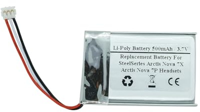 500mAh 3,7V Ersatzakku für SteelSerie s Arctis Nova 7X, Arctis Nova 7P Wireless Headset, PL603033
