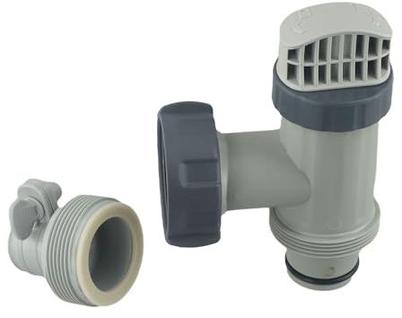 FACAIIO Valve à piston de piscine avec type pour adaptateur de tuyau B de rechange pour piscines hors sol Intex et pompes filtrantes à sable