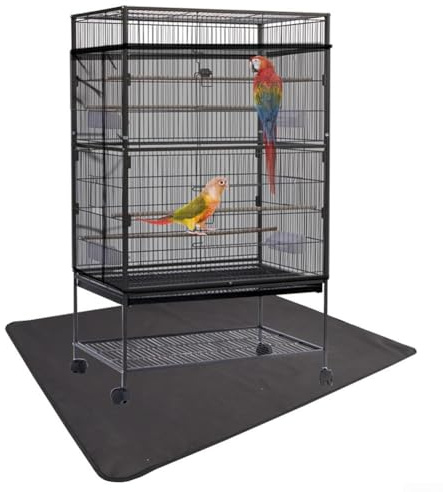 Forro impermeable para jaula de pájaros 600D resistente para mascotas, antideslizante, tapete de piso, lavable, bandeja de jaula de loro, cubierta inferior de jaula de pájaros grande, anti S a prueba