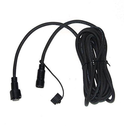 Festive Lights 5m ConnectPro Mains Voltage Festoon Connectable Black Extension Lead