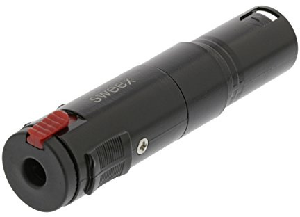 Sweex XLR Adapter XLR 3-Pin Male - 6.3 mm Female Black [SWOP15945B]
