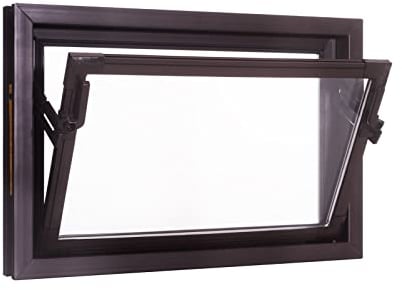 ACO 60cm Nebenraumfenster Kippfenster Einfachglas Fenster braun Kunststofffenster, Größe:60 x 50 cm