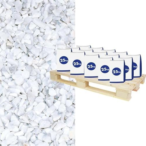 Hamann Marmorsplitt Carrara 9-12 mm 1125 kg - Zur dekorativen Gartengestaltung