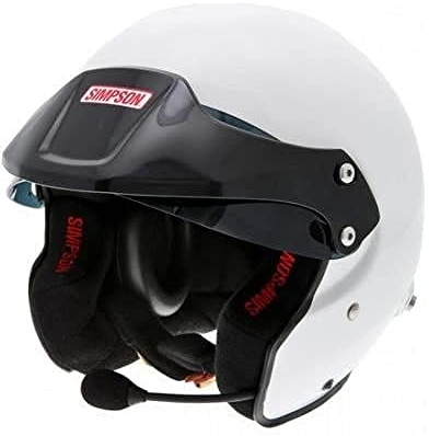 Simpson AA0130EG2M54 Helm Rally 8859 Fia, Black Peak, XS
