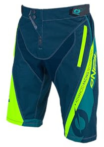 O'NEAL | Mountainbike-Hosen | Mountainbike MTB Downhill BMX | Strapazierfähiges Material, Elastischer Bund, Reißverschlusstaschen | Element FR Hybrid Shorts | Erwachsene | Grün | Größe 32/48