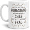 Tassendruck Geschenk-Tasse Zum Ruhestand mit Lustigem Spruch:Mein einziger Chef ist Jetzt Meine Frau/Rente/Rentner/Pension/Abschieds-Geschenk/Weiss