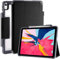 STM Bags Dux Plus Case Folio Schutzhülle für Apple 11 iPad Pro (2018) - schwarz/transparent [Lädt Apple Pencil 2 kabellos I Militär Standard I Wasserabweisend I Standfunktion I Wake/Sleep]