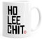 MoonWorks® Kaffee-Tasse Spruch Ho Lee Chit Holy Shit Heilige Scheiß weiß unisize