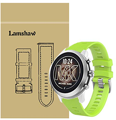 Compatible with Michael Kors MKGO Bands, Lvbu Sport Replacement Strap Soft Silicone Straps Compatible for Michael Kors Access MKGO Smartwatch (Green)
