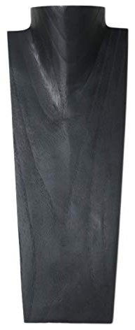 ART-CRAFT Halskettenständer Schmuckständer Halskettendisplay Schmuckbüste aus Holz schwarz 40 cm
