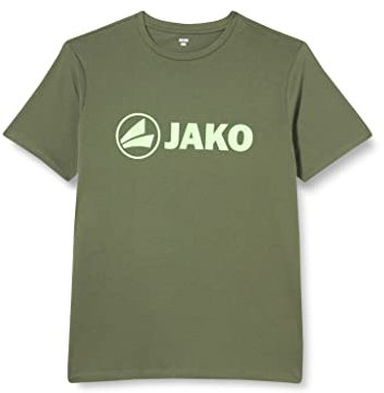 JAKO Herren T-Shirt Promo, Khaki/Neongrün, 3XL