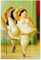 Iooie Leinwand Bilder Kunst Öl Naive Fernando Botero Tänzer im Barfor Schlafzimmer Dekor Malerei Poster Druckt Gedruckte 23.6x35.4(60x90cm) Kein Rahmen