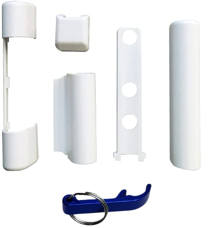 Siegenia Siegenia - Juego de tapas de PVC para ventanas y puertas de plástico PVC EB, EL O, EL U, S, W KF, color blanco