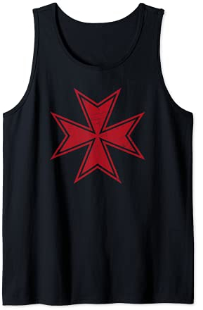 Maltesisches Kreuz Ritter von Malta ~ Distressed Look Tank Top