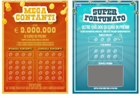 MEIN Grattoir personnalisé avec 2 cartes factices gagnantes 1 de 100 K L'autre cadeau le Rien avec espace pour écrire des idées amusantes