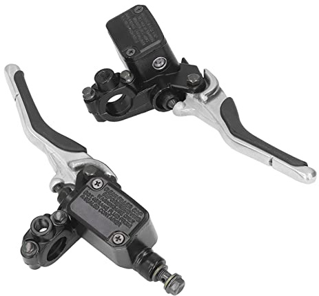 Fydun Motorrad Bremskupplungshebel, 1 Paar Links Rechts Bremsgriffhebel Aluminiumlegierung CNC Ersatz für YQ50 Aerox 1997-2013 für MBK 1997-2006