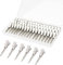 60 Pièces Pince Crocodile Cheveux, Gingbiss 1,8 pouces Métal Argent Pinces à Cheveux avec Boîte de Rangement, Pinces à Cheveux Alligator Vurl pour Salon de Coiffure DIY