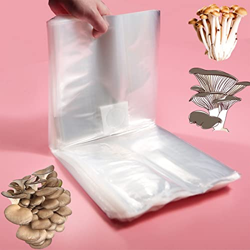 CAOMEI 50pcs 25 * 50cm Pilz Spawn Wachsen Tasche Gartenpflanzen Garten liefert für Pilze Pilz Körner (25pcs)