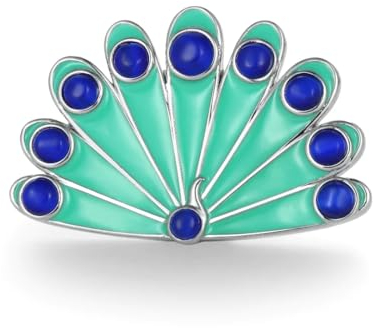 ZAG STORE - Miraculous Ladybug – Brosche des Pfau Nathalie Camouflage, Perle