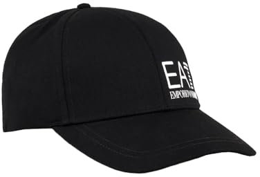 Ea7 emporio armani Train Core Cotton Baseball Cap - Black/White-S
