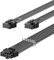 Fasgear PCIe 5.0 Netzkabel 70cm-16pin(12+4) 12VHPWR Anschluss für RTX 3090ti/4070/4080/4090/5070 auf 2x8pin(4+4) PCI-e Stecker GPU Sleeved Cord für Corsair/Great Wall/Thermal-Take Modular Netzteil
