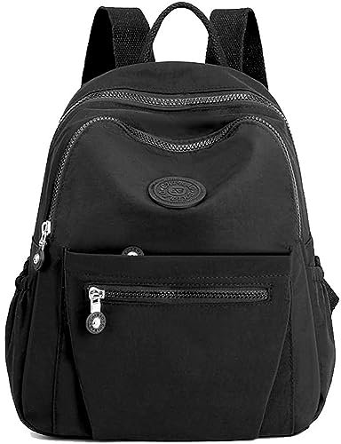 Eshow Damen Rucksack Klein Cityrucksack aus Canvas Casual Daypack leichte moderne Rucksackhandtasche zum Alltag Reise Schule Freizeit Einkaufen