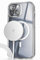 Encased 2-in-1 Magnetic iPhone 15 Clear Case with Wireless Charger Included (Crystal Clear) Compatible with MagSafe