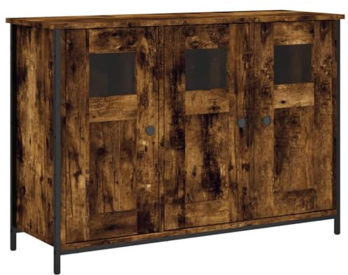vidaXL Sideboard Räuchereiche 100x35x70 cm Holzwerkstoff