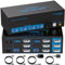8K60Hz Displayport KVM Switch 2 PC 3 Monitore USB3.0 KVM Umschalter mit 4 USB-Anschlüssen Für Zwei Computer Unterstützung von Extended & Copy Mode mit Desktop Kabel Controller und 2xUSB-Kabeln