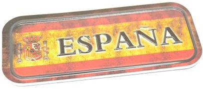 3D imán de Nevera.12cm x 5cm torro, Bandera de españa. Abanico sevillana. Imán de Espuma para Nevera.