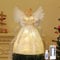 Lewondr Christbaumspitze Engel, 12 Zoll Glitzernd Weihnachtsdeko Weihnachten Baumspitze mit 8 Modi, USB-betrieben Fernbedienung Tannenbaum Spitze für Weihnachtsbaum Weihnachten Party Innen, Silber