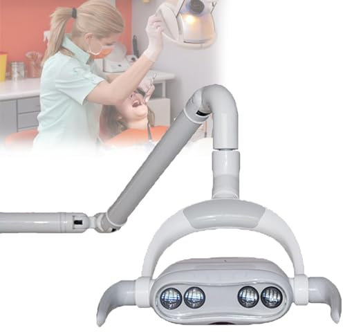 Schattenlose LED-Munduntersuchungslampe, Mehrwinkel-Beleuchtungslicht For Zahnärztliche Chirurgische Untersuchungen, 22/26 Mm Induktions-Zahnarztstuhl-Zusatzlampe For Ambulante Patienten, Stomatologie