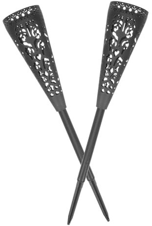 Alipis 8 Pz Oggetti Di Scena Per La Disposizione Delle Pentola Vaso Ornamento Decorativo Secchio Di Fiori Del Cimitero Decorazioni Cimiteriali Per Tomba Grave Solare Plastica Black