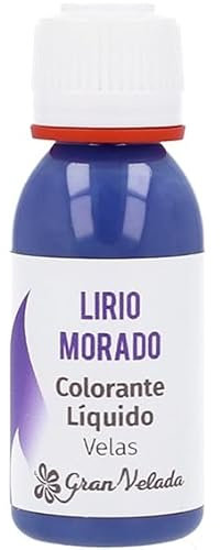 Gran Velada - Colorante Líquido para Velas Lirio Morado 30 ml | Listo para Usar | Pigmento de Calidad | Versátil en Diseños