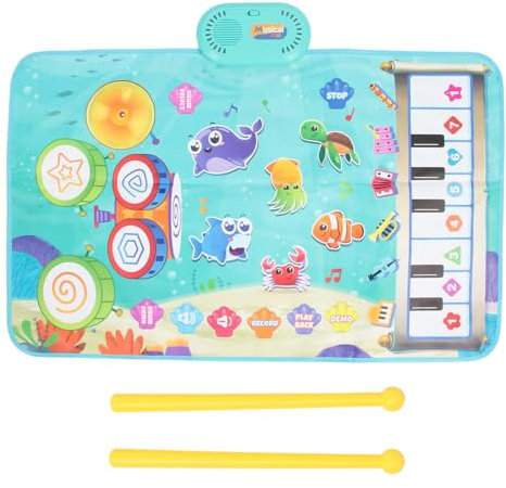 Musikmatte für Babys, Baby-Musikmatte Zum Lernen, Klaviermatte mit 2 Stöcken für und Mädchen