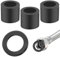 30 Stück 3/4 Zoll Dichtungsringe O-Ring Dichtungen Sanitär Flachdichtung Dichtringe Gummi Wasserhahn Dichtung Unterlegscheiben Schwarz für Dichtung Duschkopf Waschbecken Ablauf Poolpumpe Pool