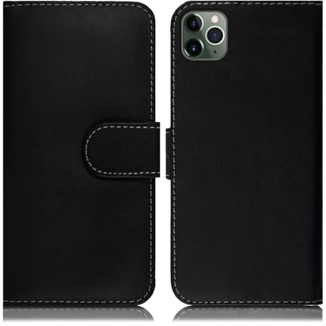 Case for iPhone 11 Pro Premium PU Leather Flip Black Book Wallet Case With Card Slots and Kickstand Magnetic Closure