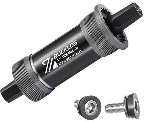 HESHUYAN Tretlager Vierkant-Tretlager 68 mm 80 mm 90 mm 100 mm 110 mm for Mountainbikes/Schnee-/Fatbikes Fahrrad-Tretlager Innenlager(68x126mm)