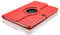 Funda protectora para tablet Galaxy Note 10.1 versión 2014, adecuada para Samsung Note 10.1 modelo SM-P600 P601 P605-360 grados con soporte giratorio inteligente (rojo)